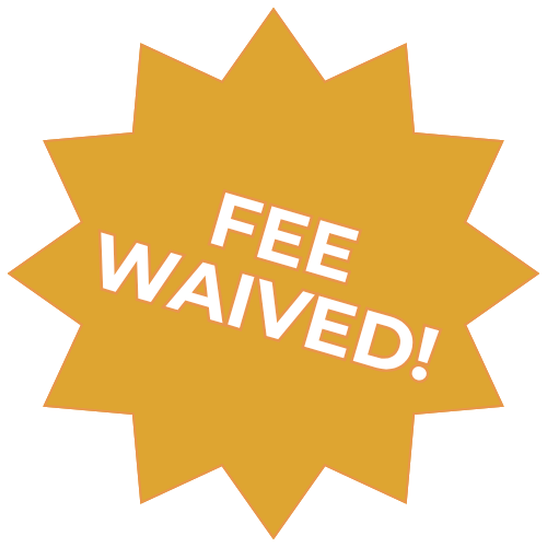 Fee waived