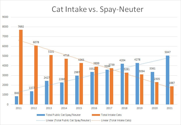 2021 Cat Intake Chart
