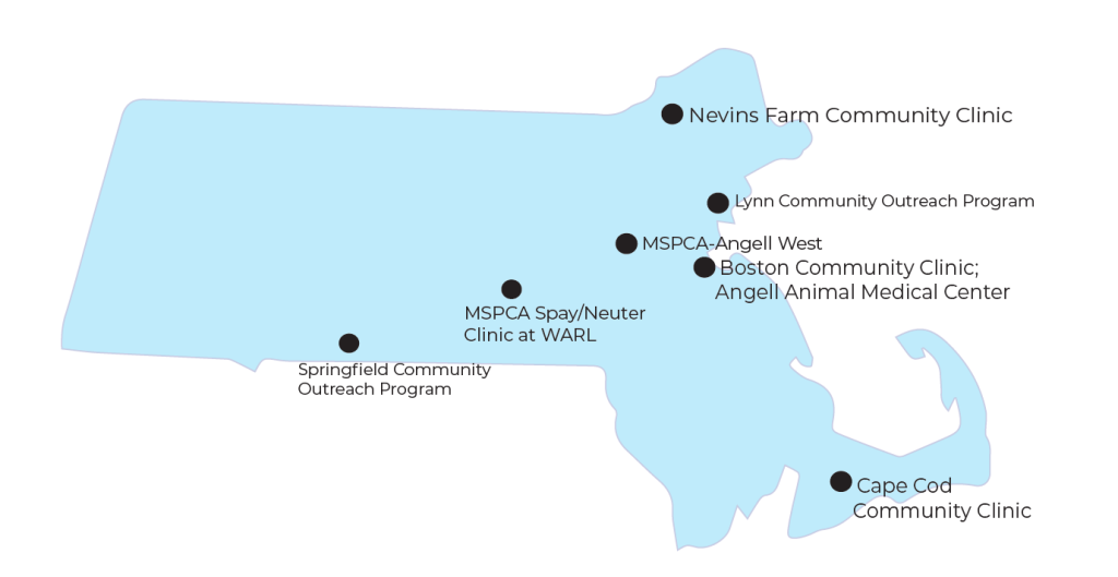Map of Spay Neuter Locations
